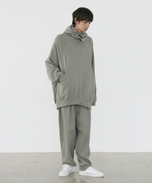VU.ヴウ.dyed neckworm hoody vu-a22-t06[GREEN GRAY]:s