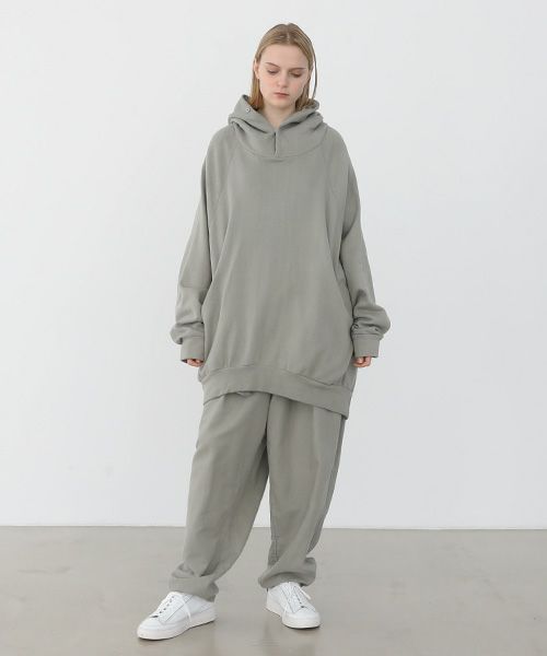 VU.ヴウ.dyed neckworm hoody vu-a22-t06[GREEN GRAY]:s