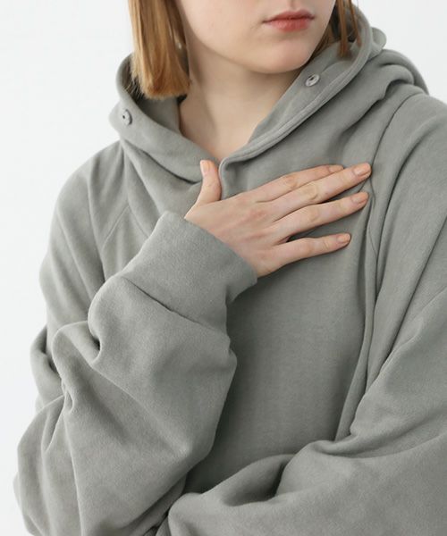 VU.ヴウ.dyed neckworm hoody vu-a22-t06[GREEN GRAY]:s