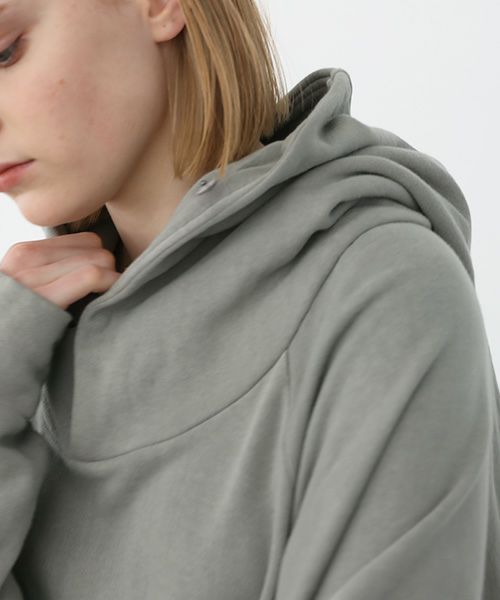 VU.ヴウ.dyed neckworm hoody vu-a22-t06[GREEN GRAY]:s