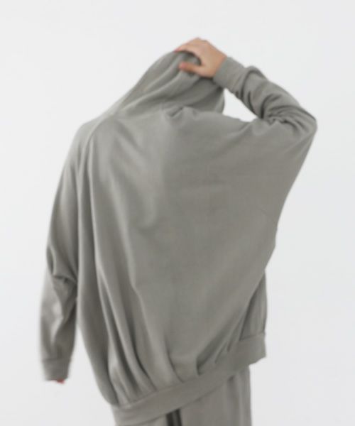 VU.ヴウ.dyed neckworm hoody vu-a22-t06[GREEN GRAY]:s