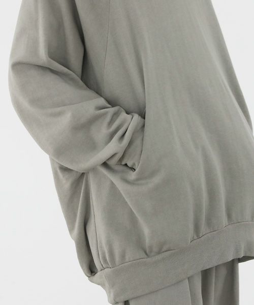 VU.ヴウ.dyed neckworm hoody vu-a22-t06[GREEN GRAY]:s
