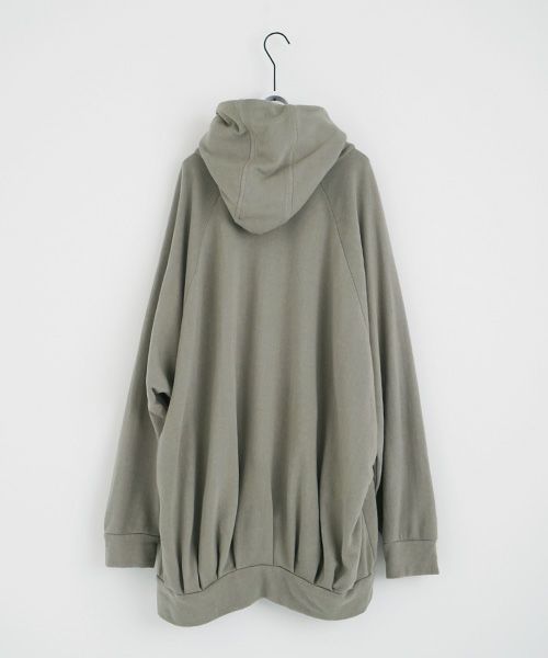 VU.ヴウ.dyed neckworm hoody vu-a22-t06[GREEN GRAY]:s