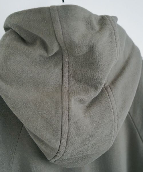 VU.ヴウ.dyed neckworm hoody vu-a22-t06[GREEN GRAY]:s