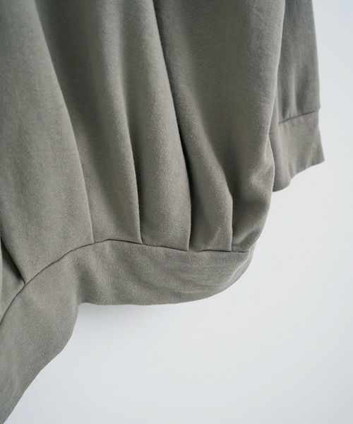 VU.ヴウ.dyed neckworm hoody vu-a22-t06[GREEN GRAY]:s