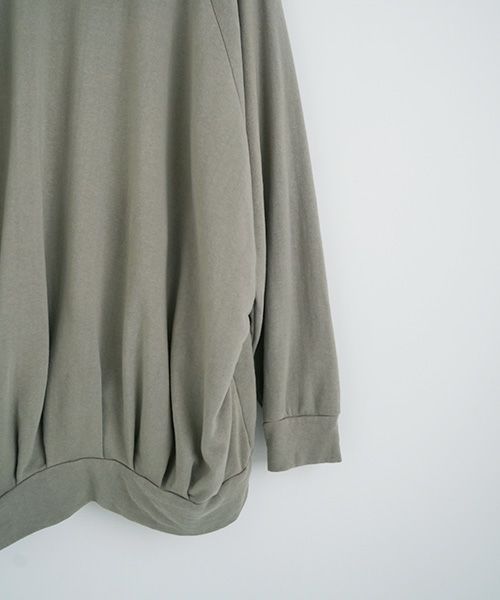 VU.ヴウ.dyed neckworm hoody vu-a22-t06[GREEN GRAY]:s