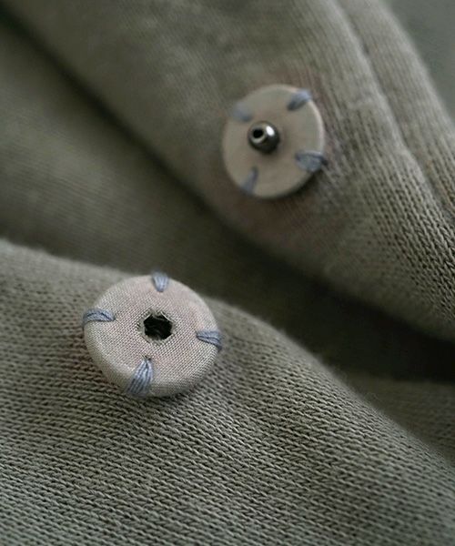 VU.ヴウ.dyed neckworm hoody vu-a22-t06[GREEN GRAY]:s