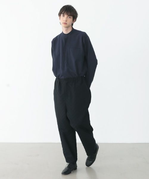 VU.ヴウ.zigzag wide easy pants vu-a22-p07[black Herringbone]:s_