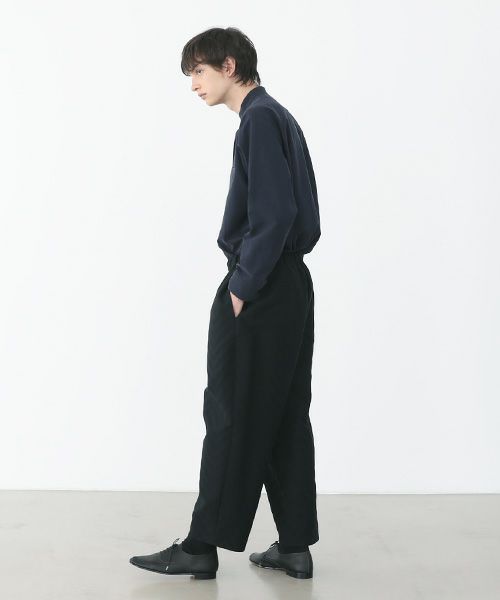VU.ヴウ.zigzag wide easy pants vu-a22-p07[black Herringbone]:s_