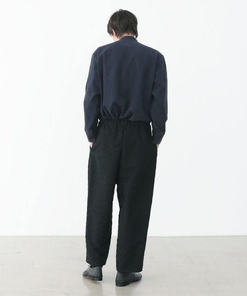 VU.ヴウ.zigzag wide easy pants vu-a22-p07[black Herringbone]:s_