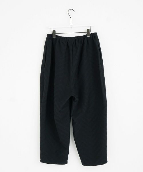 VU.ヴウ.zigzag wide easy pants vu-a22-p07[black Herringbone]:s_