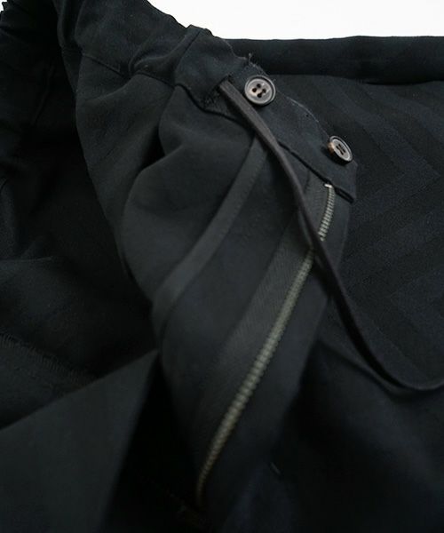 VU.ヴウ.zigzag wide easy pants vu-a22-p07[black Herringbone]:s_