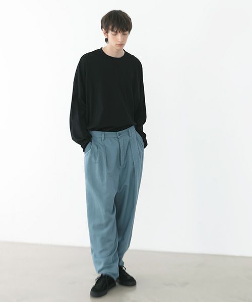 VU.ヴウ.dyed tapered pants vu-a22-p08[BLUE BEIGE]_