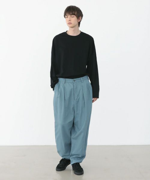 VU.ヴウ.dyed tapered pants vu-a22-p08[BLUE BEIGE]_