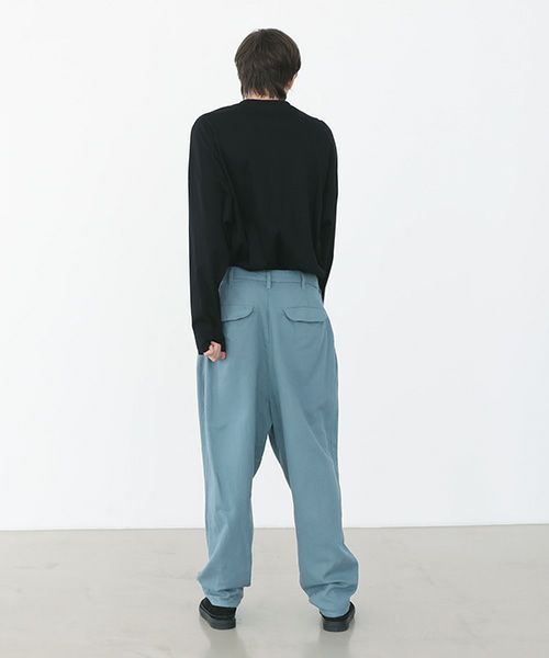 VU.ヴウ.dyed tapered pants vu-a22-p08[BLUE BEIGE]_