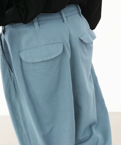 VU.ヴウ.dyed tapered pants vu-a22-p08[BLUE BEIGE]_