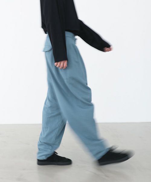 VU.ヴウ.dyed tapered pants vu-a22-p08[BLUE BEIGE]_
