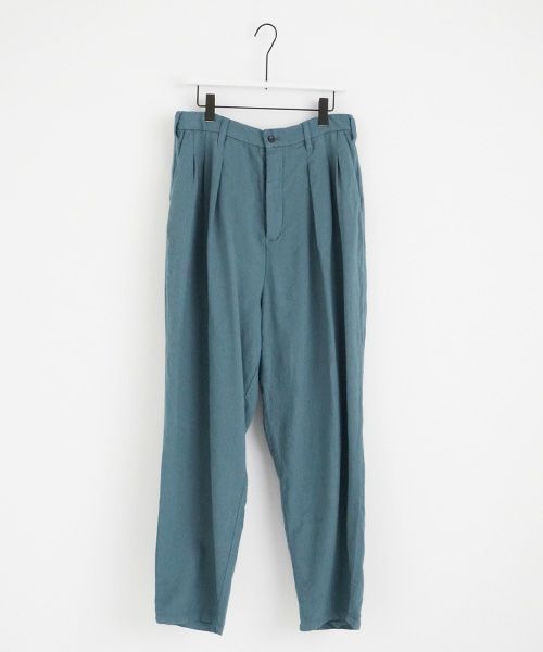 VU.ヴウ.dyed tapered pants vu-a22-p08[BLUE BEIGE]_