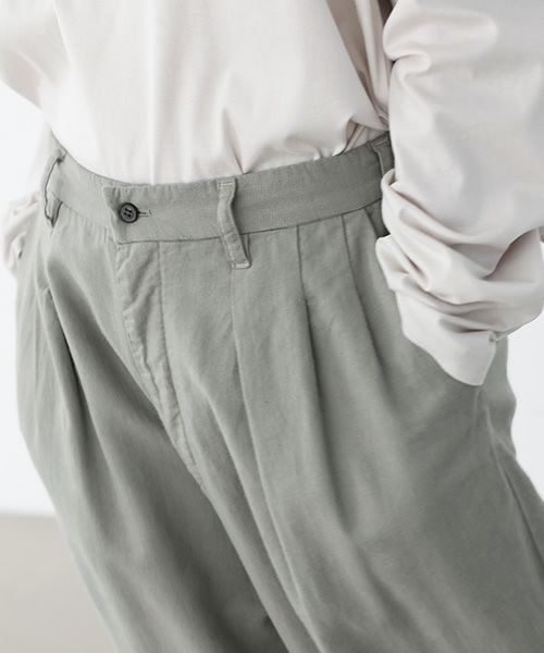 VU.ヴウ.dyed tapered pants vu-a22-p08[GREEN GRAY]:s_