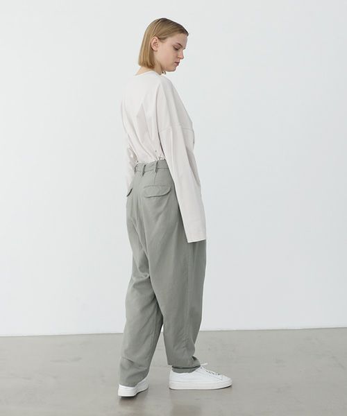 VU.ヴウ.dyed tapered pants vu-a22-p08[GREEN GRAY]:s_