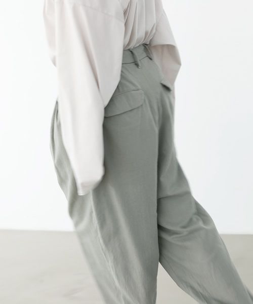 VU.ヴウ.dyed tapered pants vu-a22-p08[GREEN GRAY]:s_