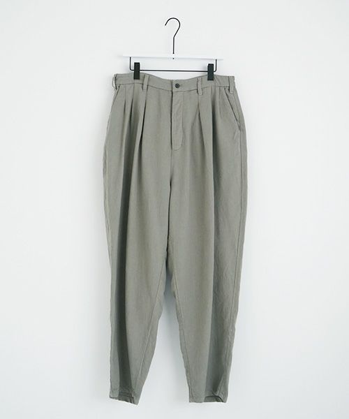VU.ヴウ.dyed tapered pants vu-a22-p08[GREEN GRAY]:s_