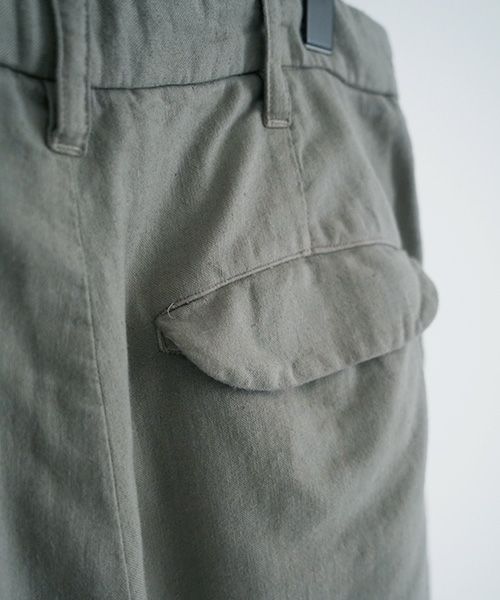 VU.ヴウ.dyed tapered pants vu-a22-p08[GREEN GRAY]:s_