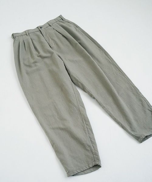 VU.ヴウ.dyed tapered pants vu-a22-p08[GREEN GRAY]:s_