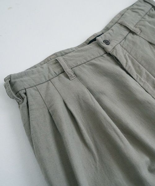 VU.ヴウ.dyed tapered pants vu-a22-p08[GREEN GRAY]:s_
