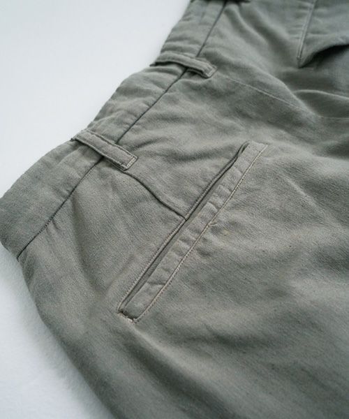VU.ヴウ.dyed tapered pants vu-a22-p08[GREEN GRAY]:s_