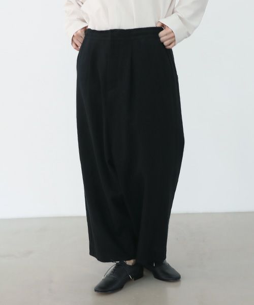 VU.ヴウ.wide silhouette pants vu-a22-p09[BLACK]