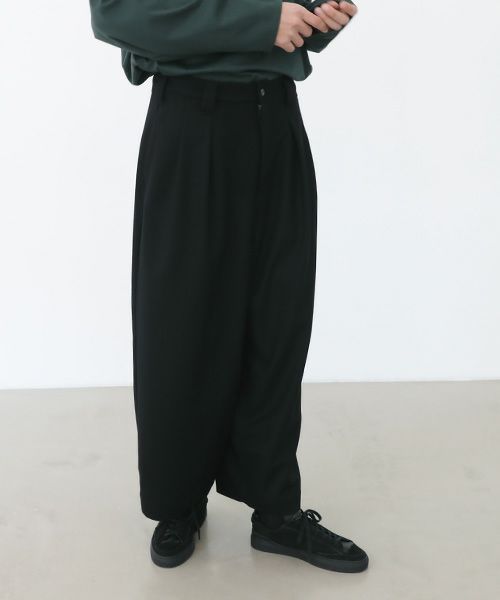 VU ヴウ knee wide pants vu-a22-p10[BLACK]_