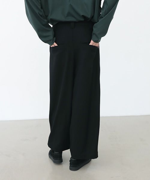 VU ヴウ knee wide pants vu-a22-p10[BLACK]_