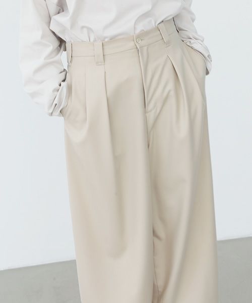 VU.ヴウ.knee wide pants vu-a22-p10[OFF WHITE]_