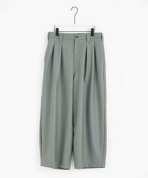 VU.ヴウ.knee wide pants vu-a22-p10[GREEN GRAY]_