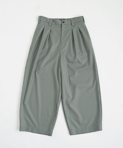 VU.ヴウ.knee wide pants vu-a22-p10[GREEN GRAY]_