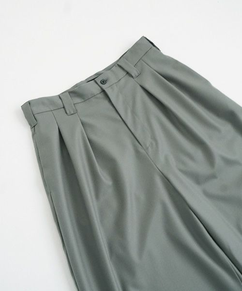 VU.ヴウ.knee wide pants vu-a22-p10[GREEN GRAY]_