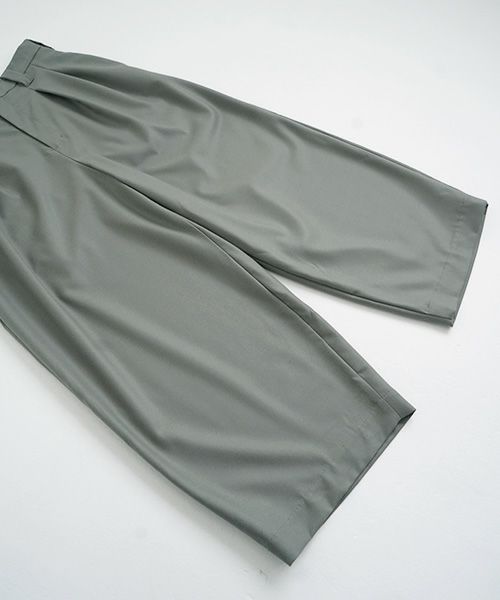 VU.ヴウ.knee wide pants vu-a22-p10[GREEN GRAY]_