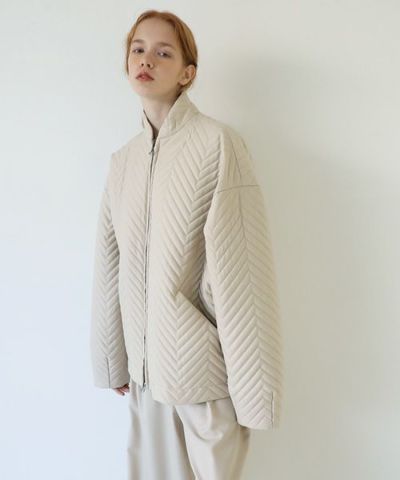 VU.ヴウ.zigzag stand collar bluson vu-a22-b12[OFF WHITE]_