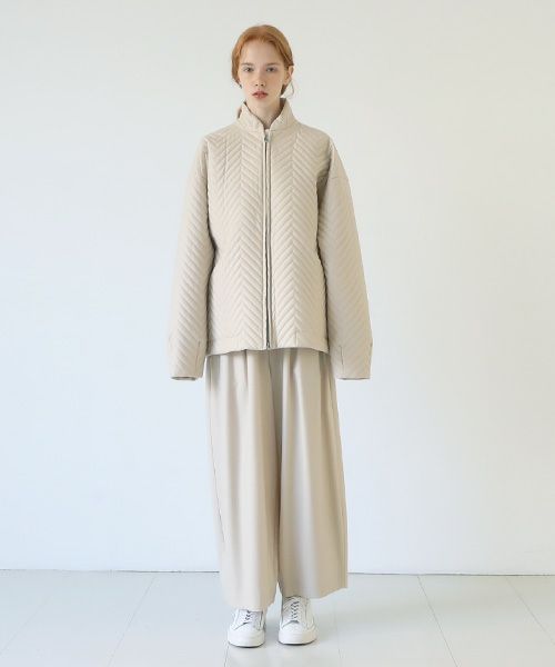 VU.ヴウ.zigzag stand collar bluson vu-a22-b12[OFF WHITE]_