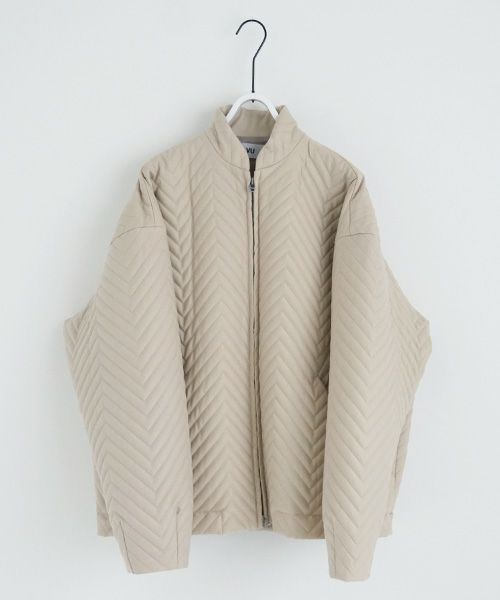 VU.ヴウ.zigzag stand collar bluson vu-a22-b12[OFF WHITE]_