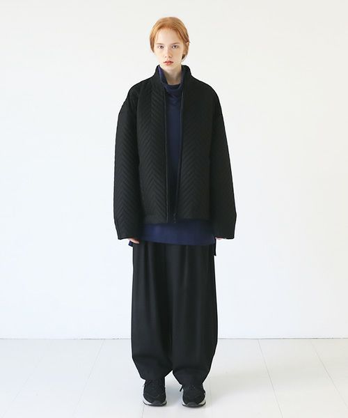 VU.ヴウ.zigzag stand collar bluson vu-a22-b12[BLACK]