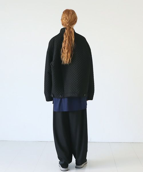 VU.ヴウ.zigzag stand collar bluson vu-a22-b12[BLACK]