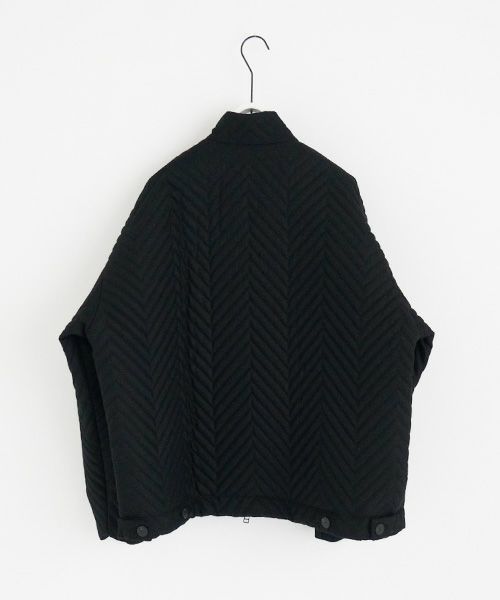 VU.ヴウ.zigzag stand collar bluson vu-a22-b12[BLACK]