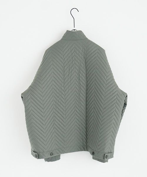 VU.ヴウ.zigzag stand collar bluson vu-a22-b12[GREEN GRAY]_