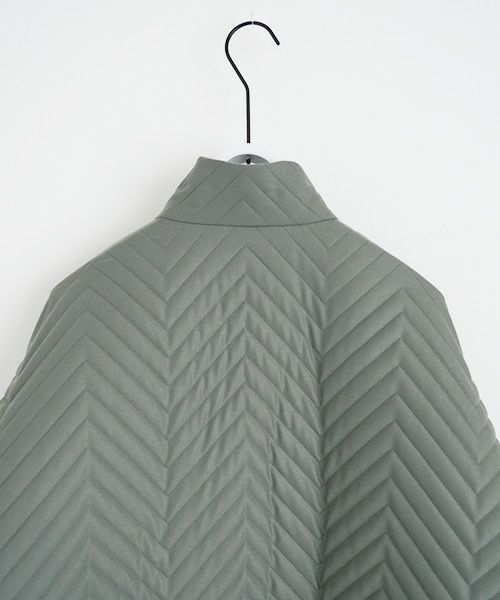VU.ヴウ.zigzag stand collar bluson vu-a22-b12[GREEN GRAY]_