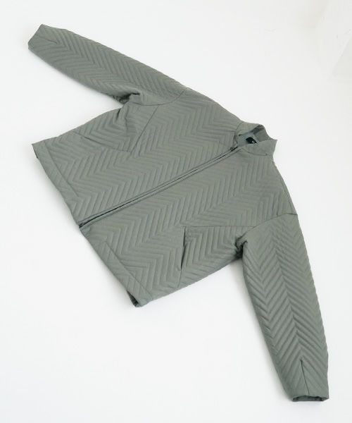 VU.ヴウ.zigzag stand collar bluson vu-a22-b12[GREEN GRAY]_