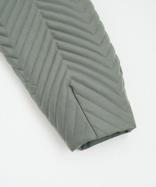 VU.ヴウ.zigzag stand collar bluson vu-a22-b12[GREEN GRAY]_
