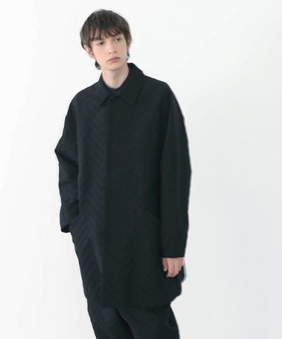 VU.ヴウ.zigzag sten collar coat vu-a22-c14[BLACK]