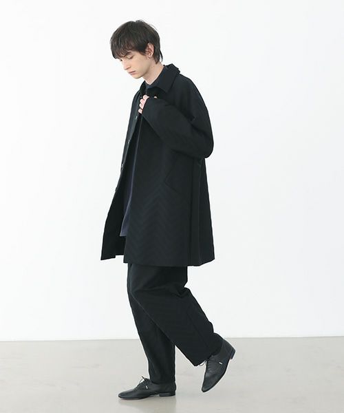 VU.ヴウ.zigzag sten collar coat vu-a22-c14[BLACK]